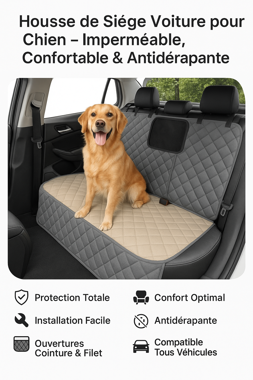 Housse de Siège de Voiture – Protection, confort et praticité
