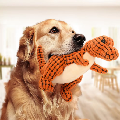 Peluche Dino Crissante – Douce, Robuste et Amusante pour Tous les Chiens