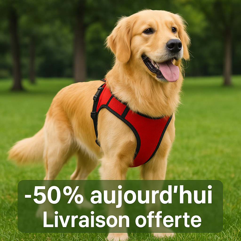 🌍 Harnais Anti-Traction N°1 dans le Monde – Confort & Sécurité pour votre Chien