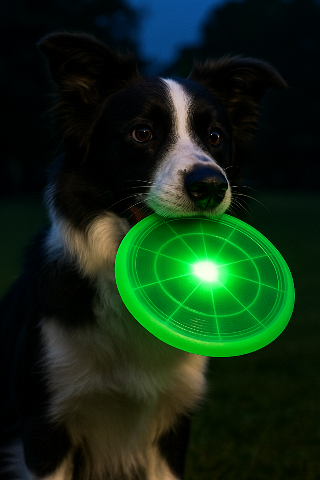 Frisbee Lumineux pour Chien – Jouez sans limites, même la nuit